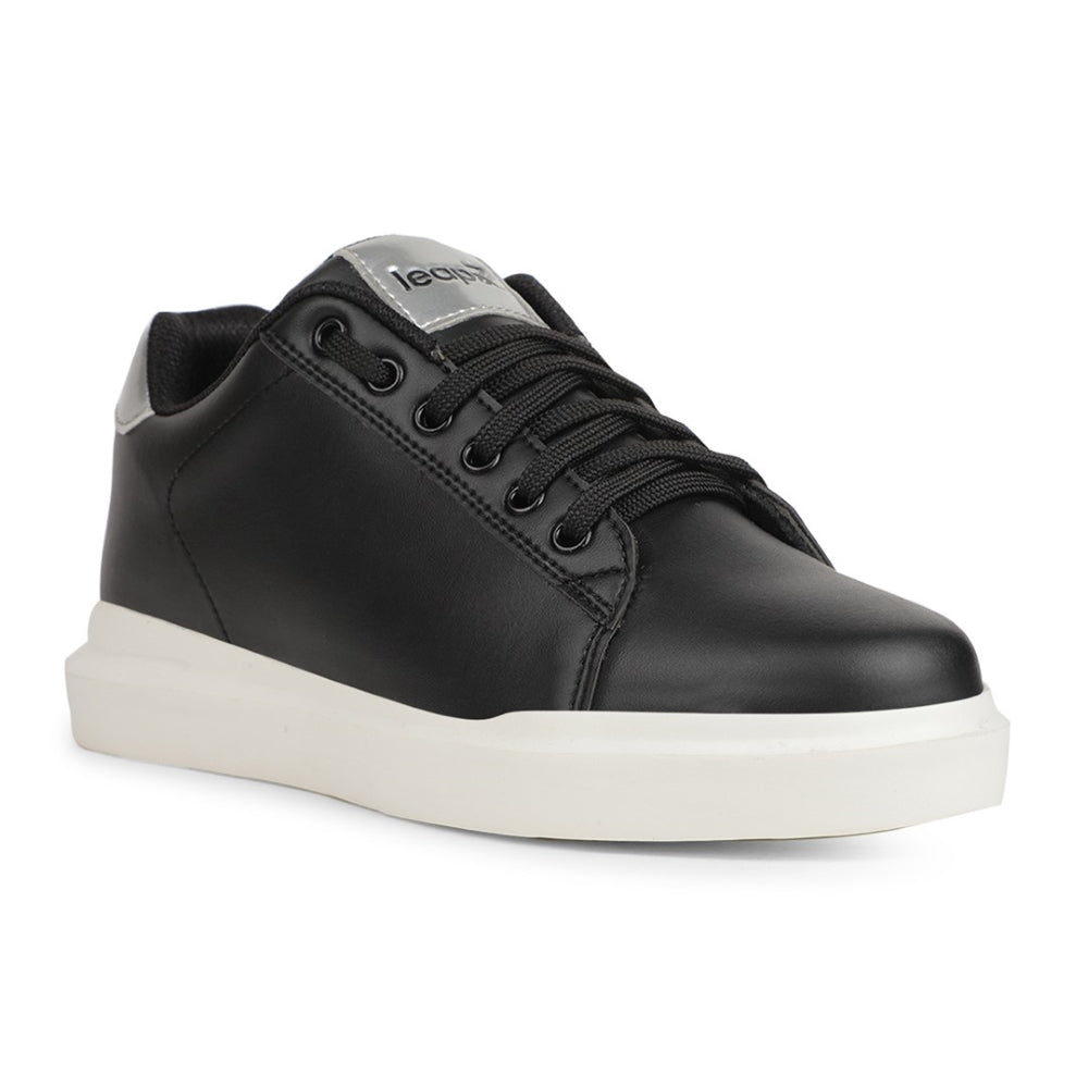 Leap7x Casual Black Sneakers For Women FEMINA 4E By Liberty