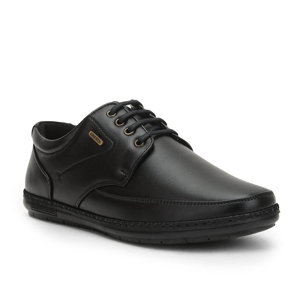 Fortune Black Formal Lace Up Shoes For Men ER 61 By Liberty