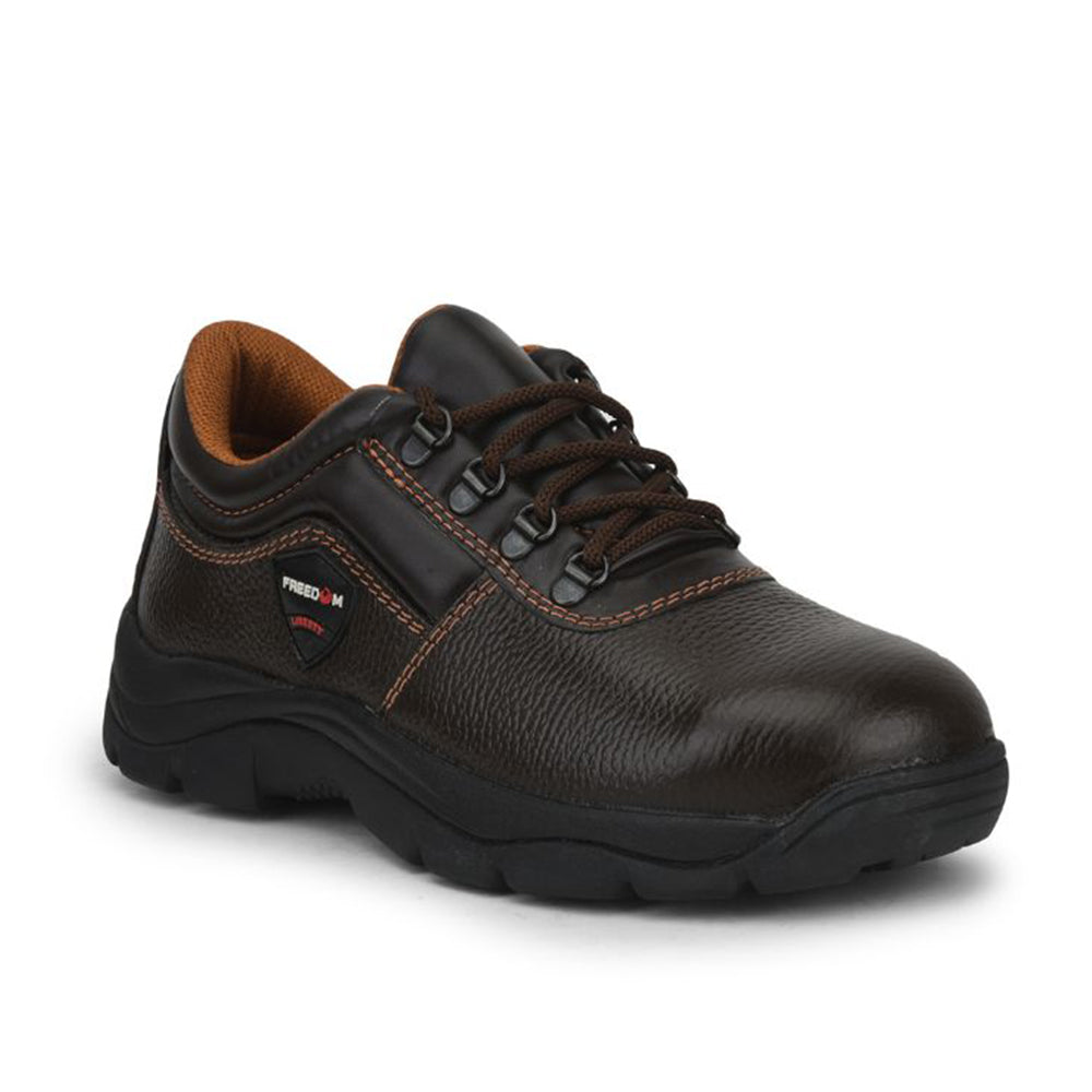 Freedom By Liberty Mens ARMOUR ST Lacing Brown Safety Shoe