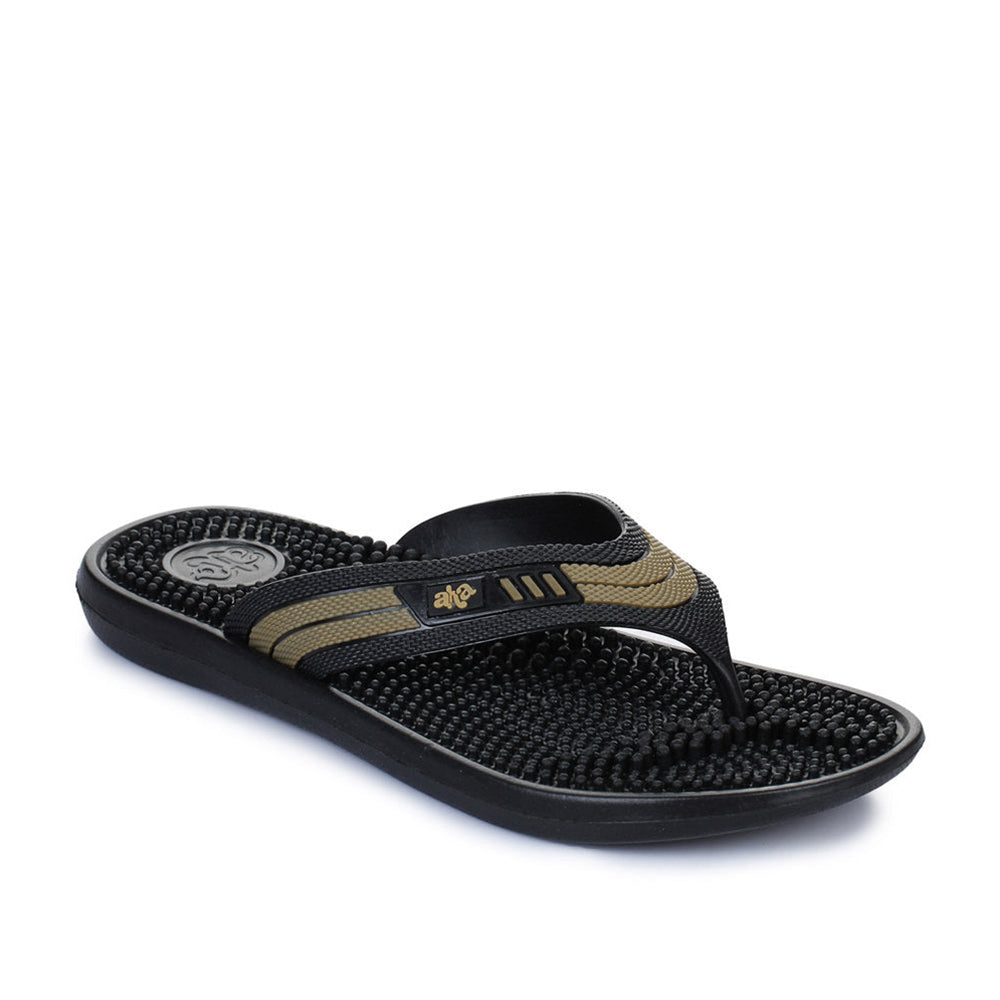 Buy A HA Casual Black Flip Flop For Men ACCUPLUS 1 By Liberty