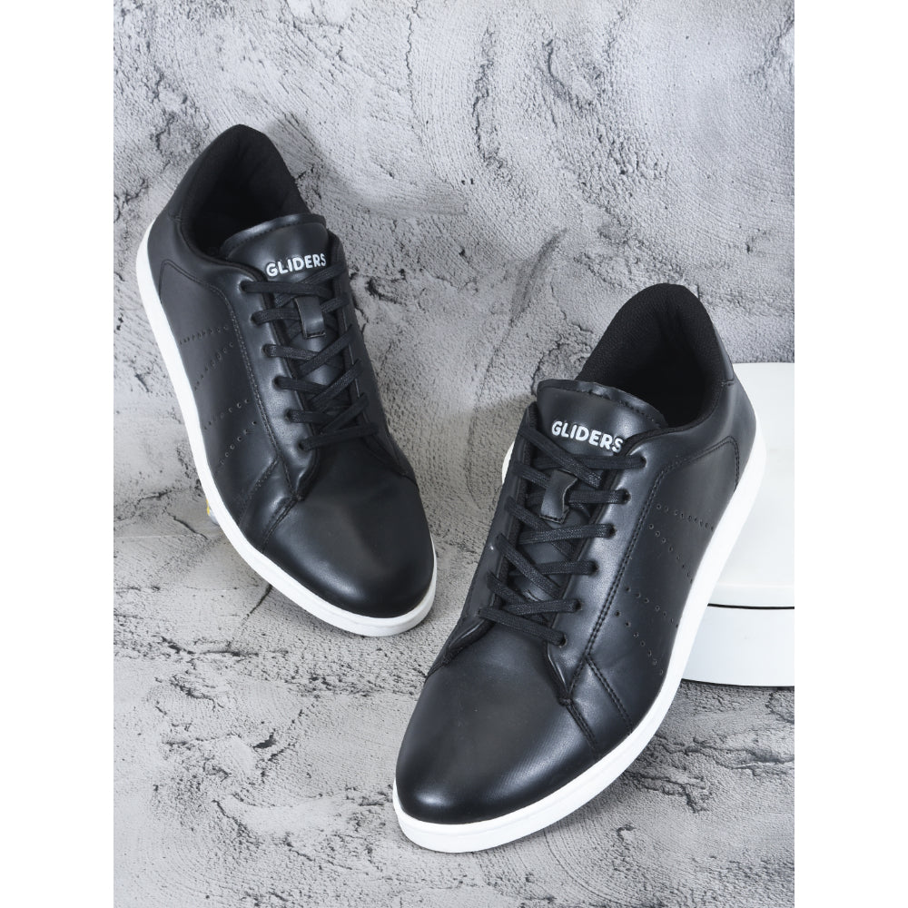 Gliders Casual Black Lacing Sneakers For Men ANDERSON By Liberty