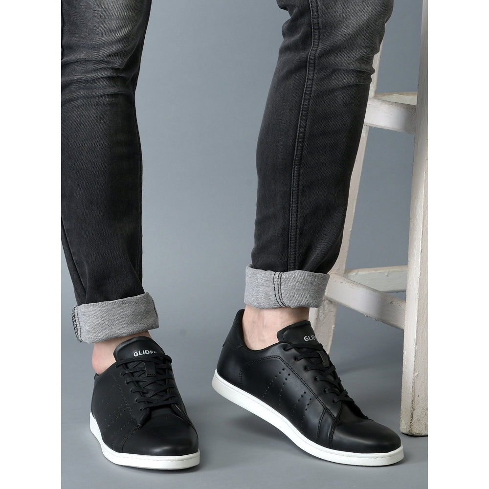 Gliders Casual Black Lacing Sneakers For Men ANDERSON By Liberty