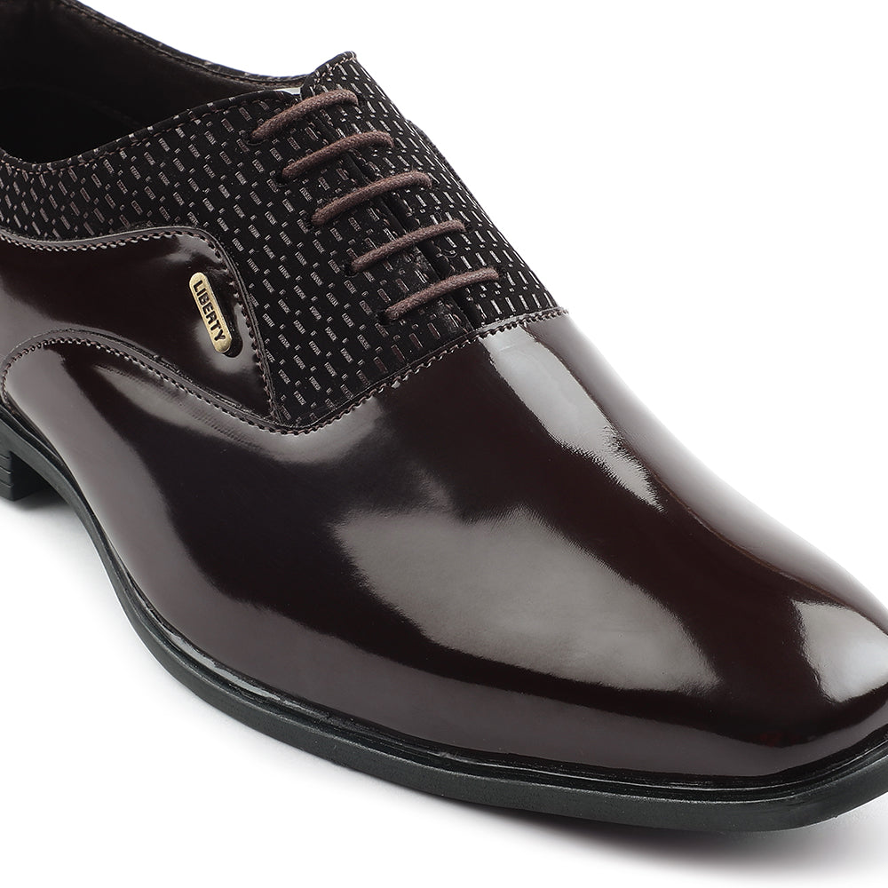 Fortune Brown Formal Lacing Oxford Shoes For Mens A998-07 