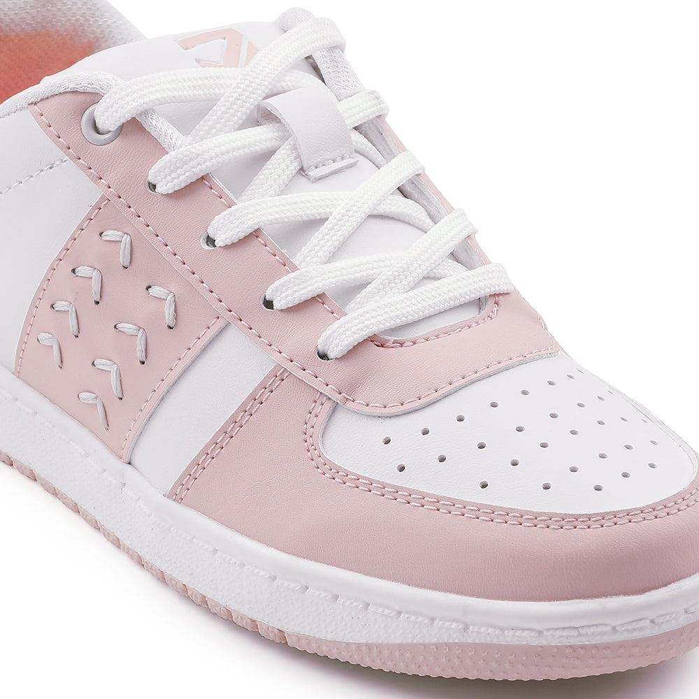 Leap7x Lacing Peach Casual Sneakers For Women NEXTY-2E 