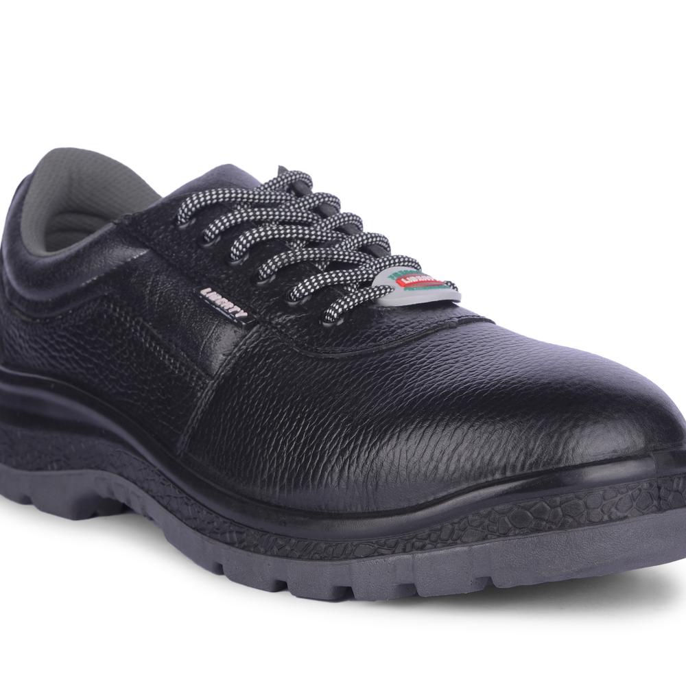 Freedom By Liberty Mens SURAKSHAOX Black Safety Lacing Shoes