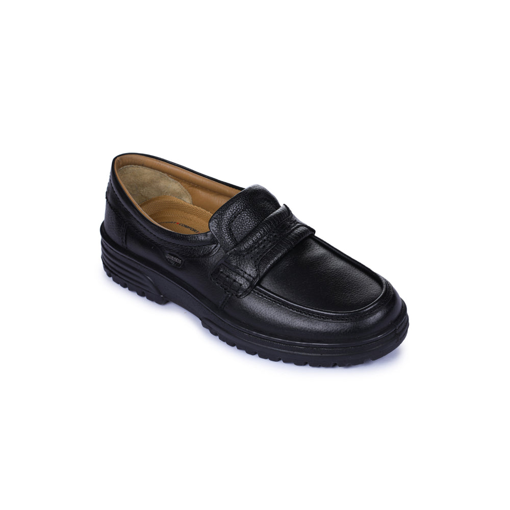 Windsor Black Formal Non Lacing Shoes For Men 719-54 By Liberty