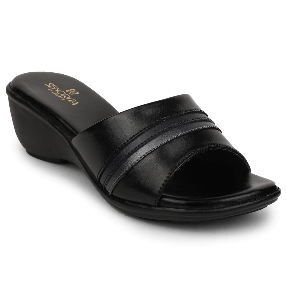 Senorita Casual Black Sandal For Women JFL-62E 