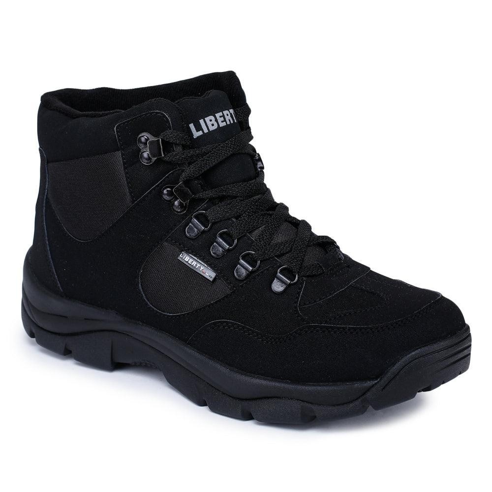 Freedom Lacing Black Safety Shoes For Men EVEREST-4 By Liberty