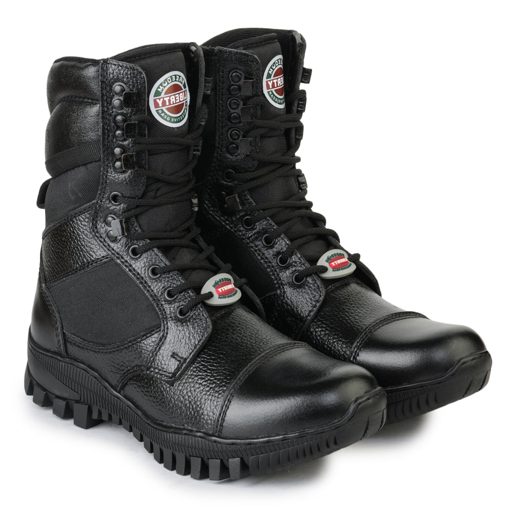 Freedom By Liberty Mens SOLDIER-1 Defence Lacing Black Trekking Boots