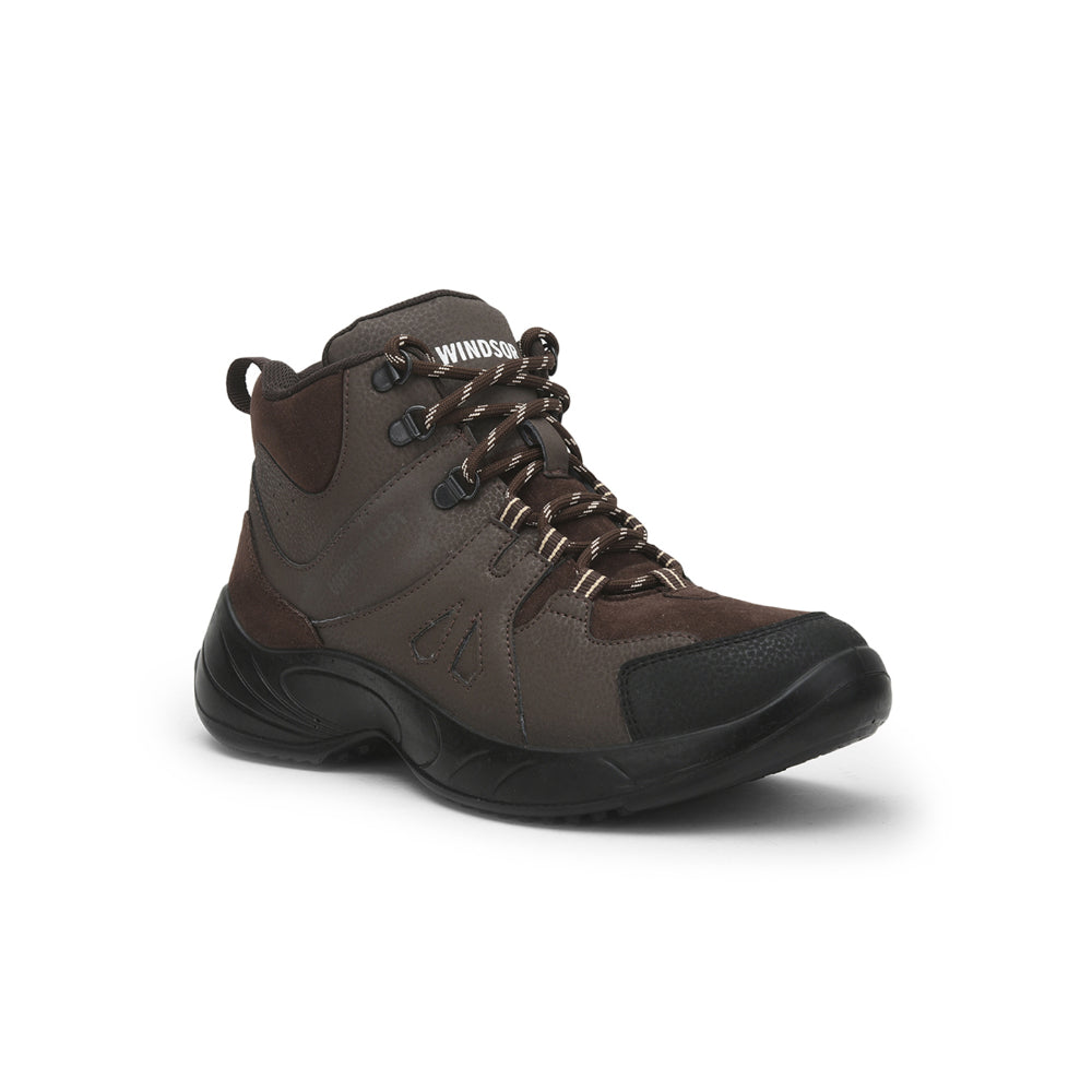 Windsor Brown Lacing Jungle Boots For Men MULLER By Liberty