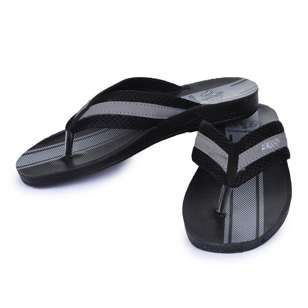 A-HA By Liberty POKAR Men Casual Black Slippers