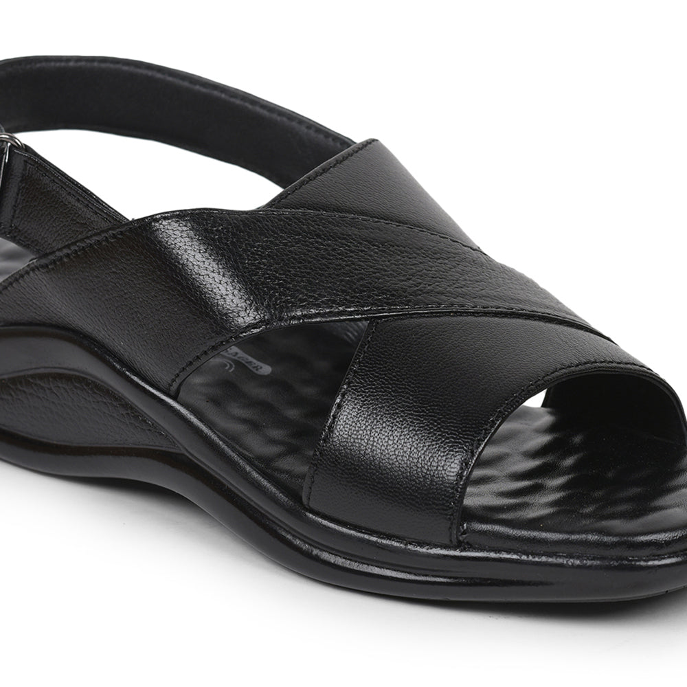 Coolers Formal (Black) Sandals For Men 213-154 By Liberty