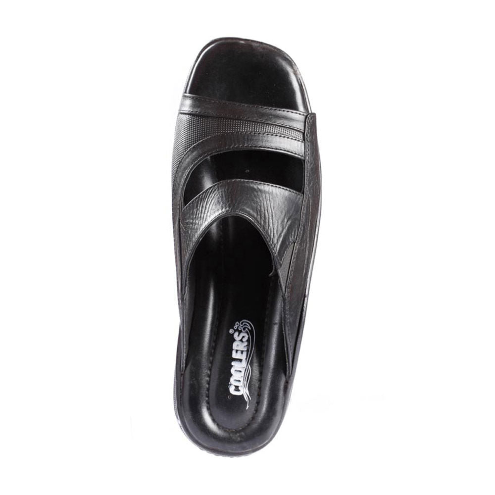 Coolers Casual (Black) Slippers For Men 25-6 By Liberty