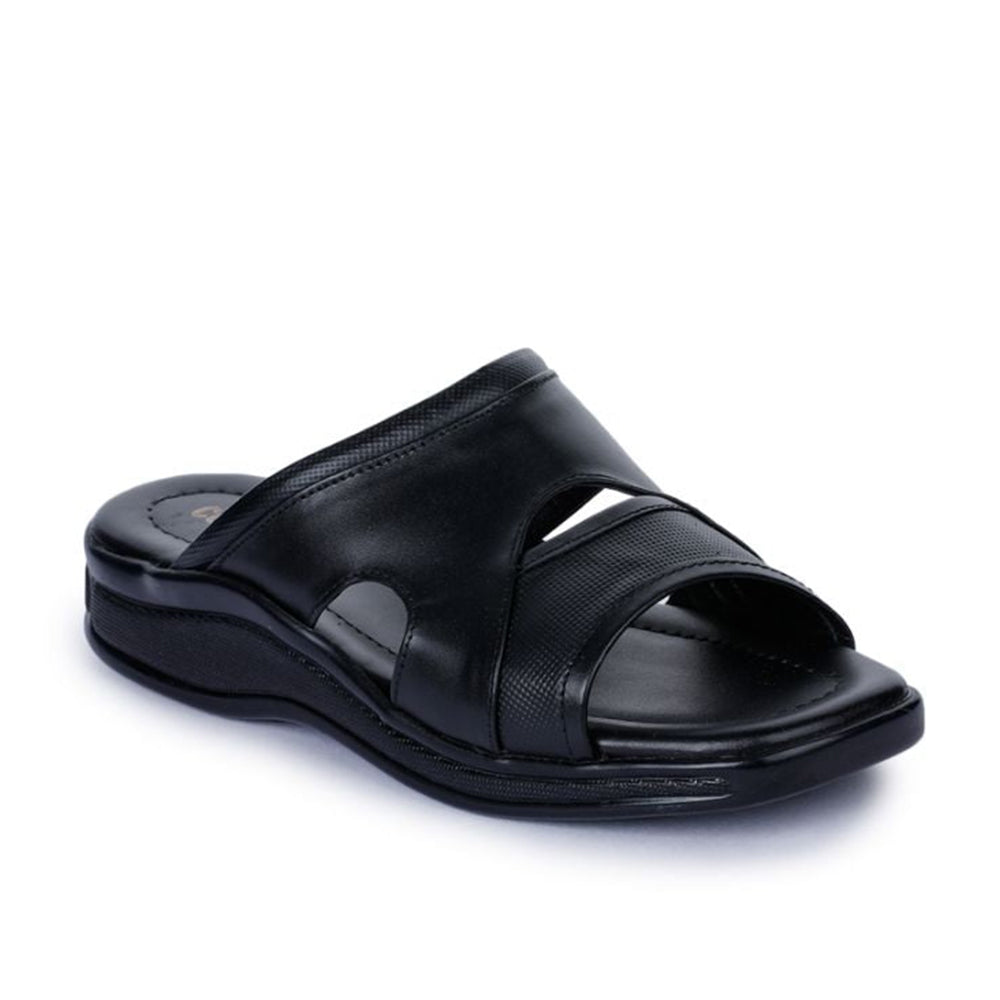 Coolers Casual (Black) Slippers For Men 25-12 By Liberty