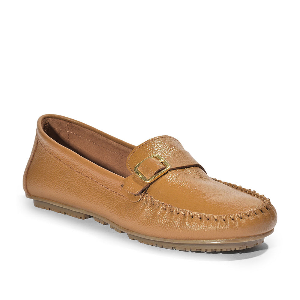 Healers Formal Shoes Tan Loafers For Women 274-21 By Liberty