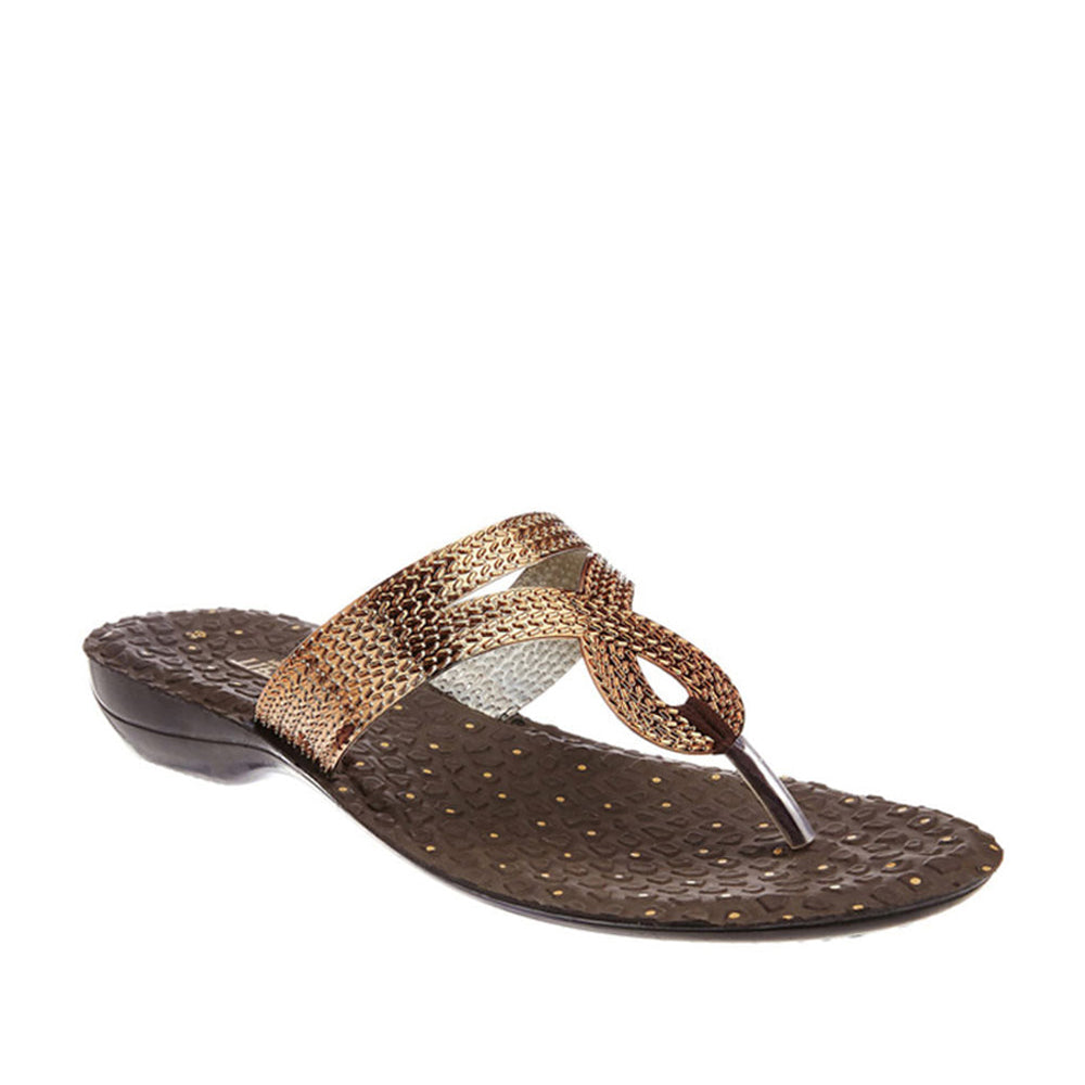 A-HA By Liberty ETHNIC-5 Women Ethnic Copper Slippers