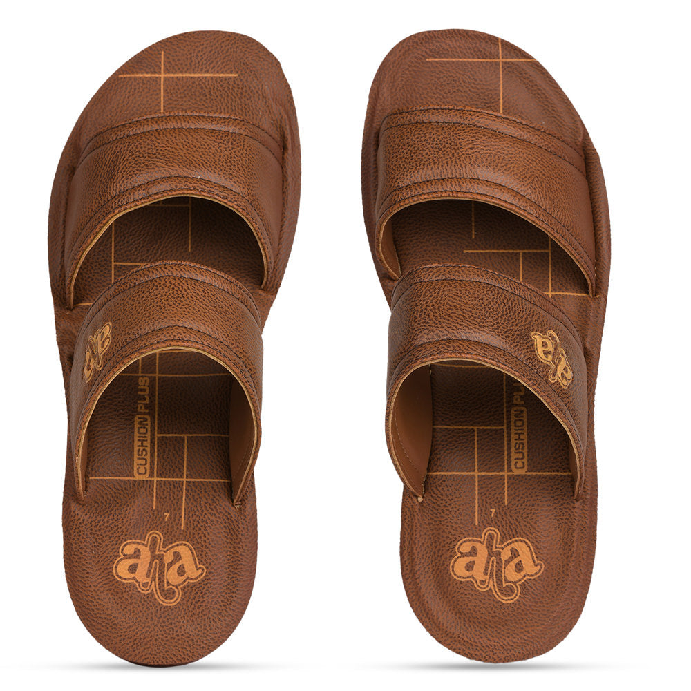 A-HA By Liberty GHD-5 Casual Tan Slipper For Men