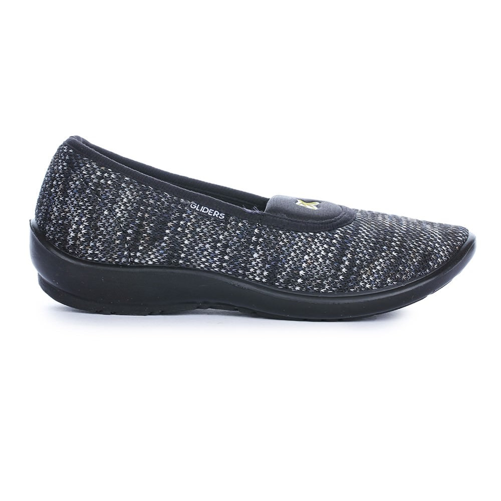 Gliders (Black) Casual Ballerina Shoes For Women ELENA-3 By Liberty