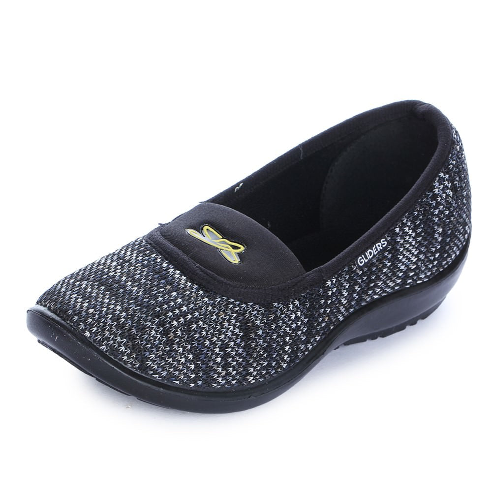 Gliders (Black) Casual Ballerina Shoes For Women ELENA-3 By Liberty