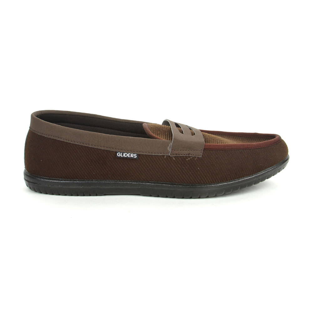 Gliders (Brown) Casual Slip on Shoes For Men EXCITOR By Liberty