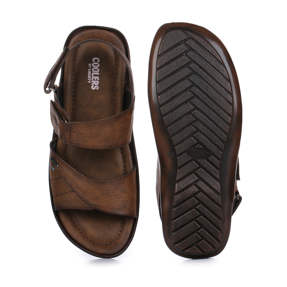 Coolers Formal (Brown) Sandals For Men LAF-22N By Liberty