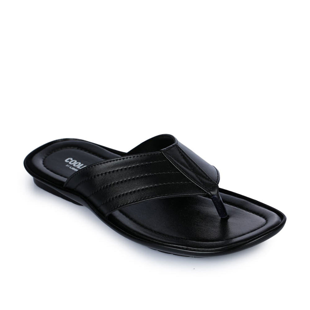 Coolers Casual (Black) Slippers For Men COOL99-12 By Liberty