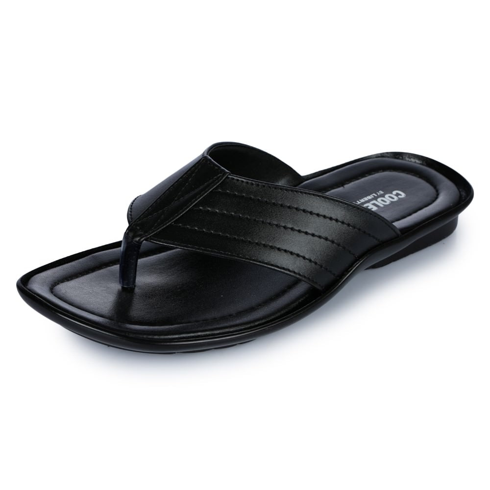 Coolers Casual (Black) Slippers For Men COOL99-12 By Liberty