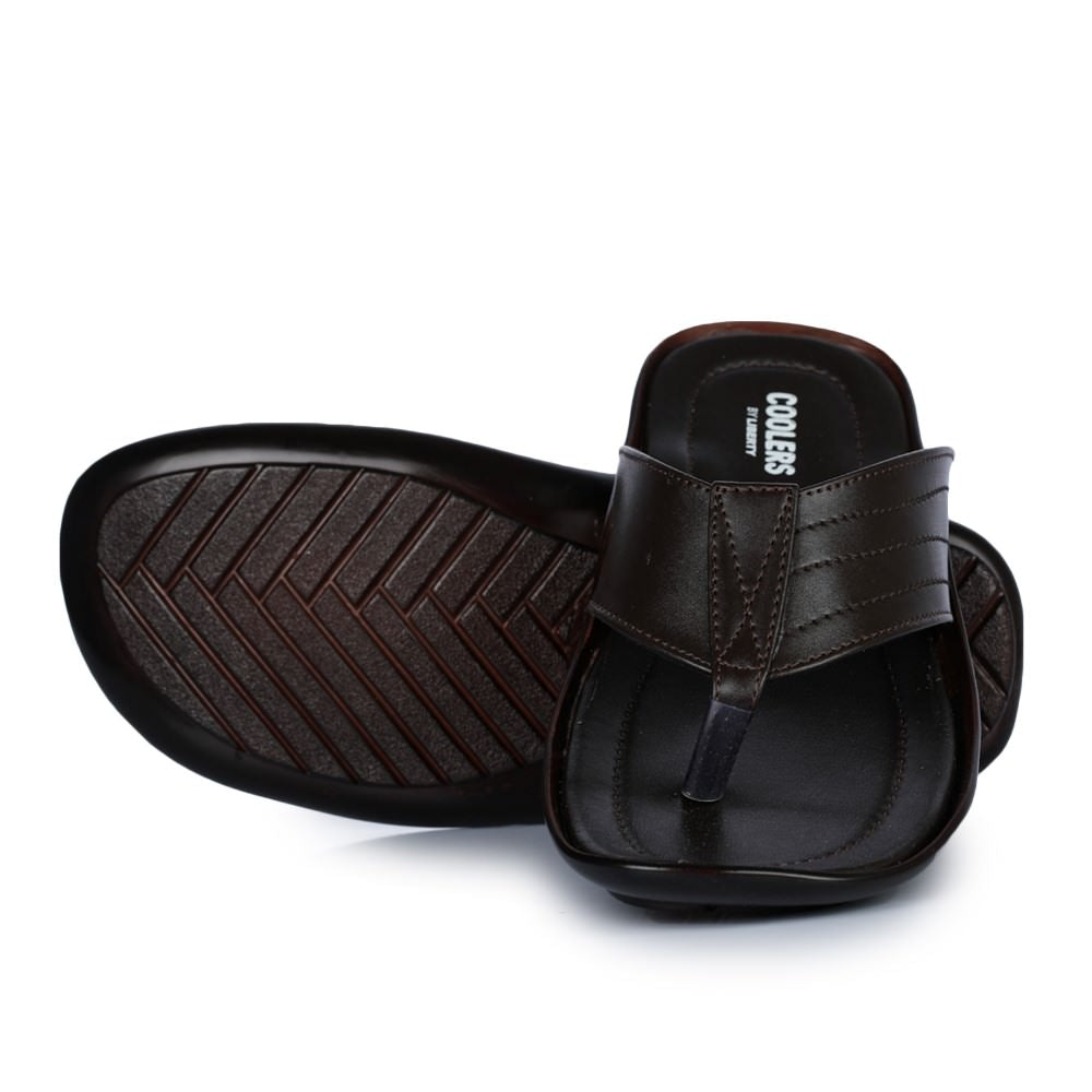 Coolers Casual (Brown) Slippers For Men COOL99-12 By Liberty