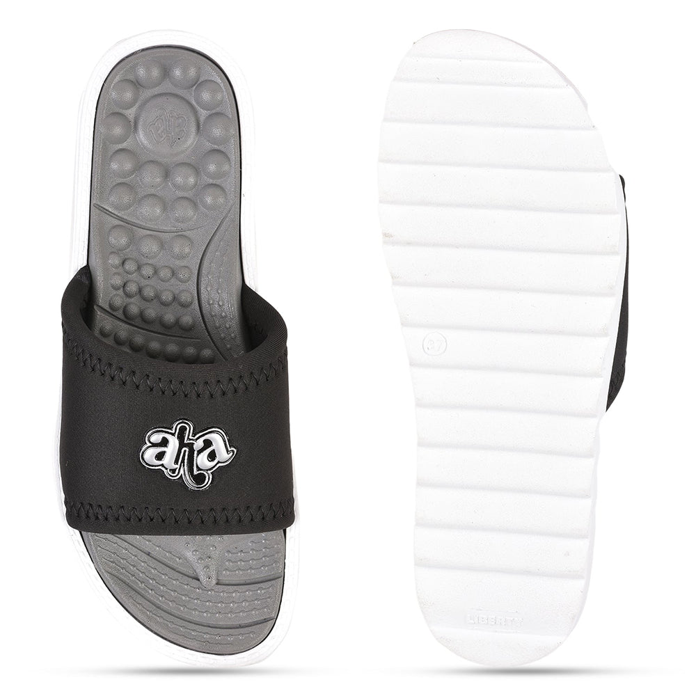 A-HA By Liberty Black Slides For Women WAGAS-1