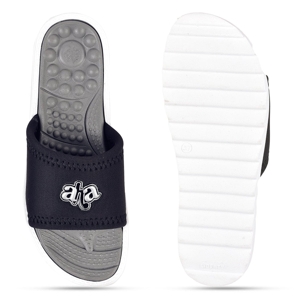 A-HA By Liberty Navy Blue Slides For Women WAGAS-1