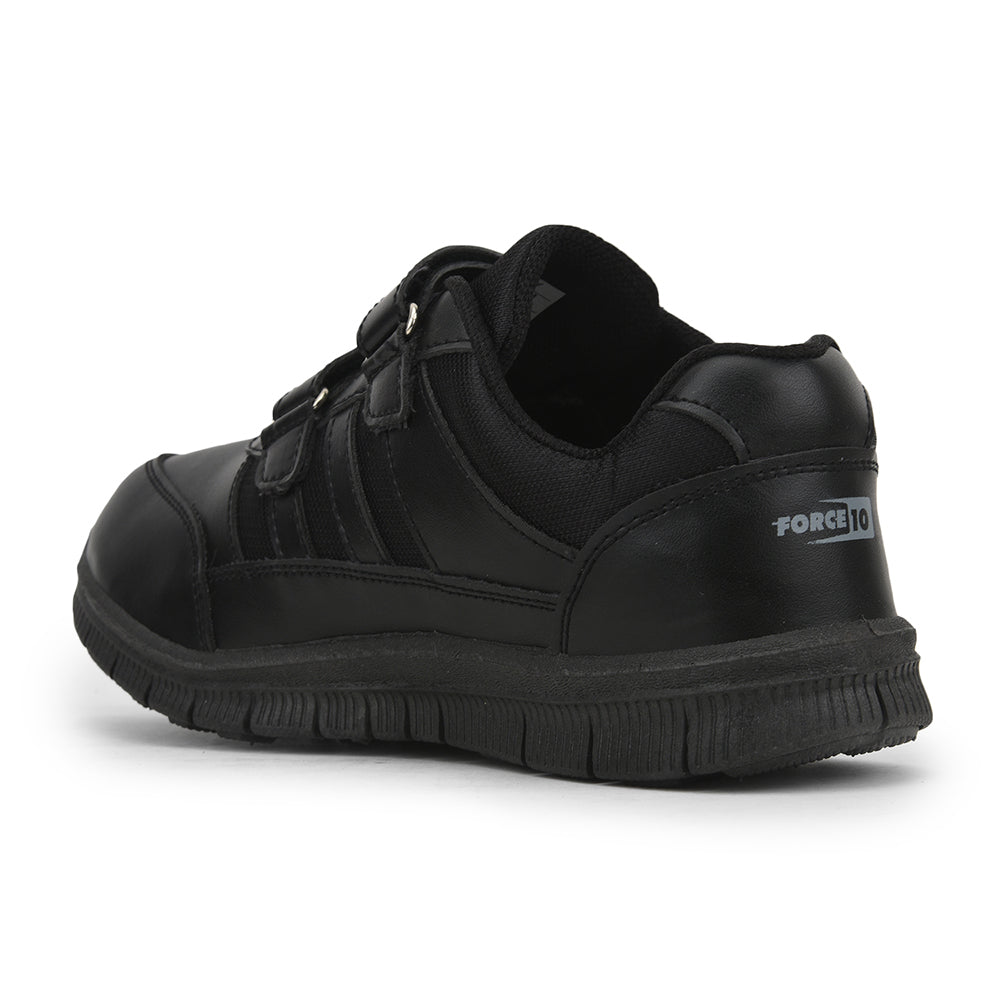 Force 1 School Non Lacing Shoes For Kids (Black) Gola-3 By Liberty