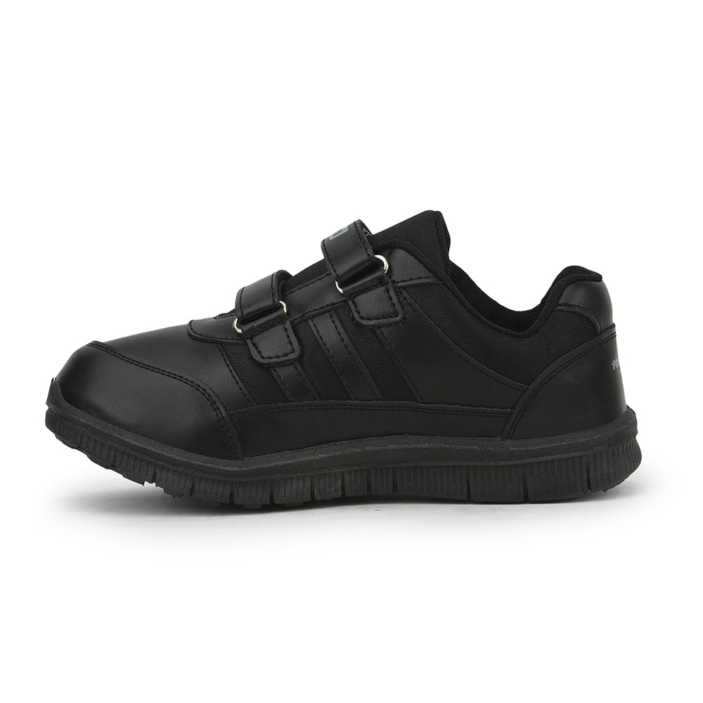 Force 1 School Non Lacing Shoes For Kids (Black) GOLA-3 By Liberty