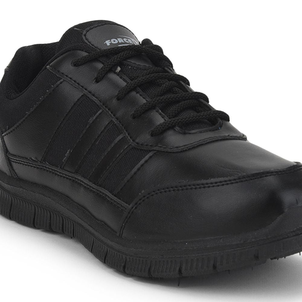 Force 1 School Lacing Shoe For Kids ( Black ) Gola-3L By Liberty