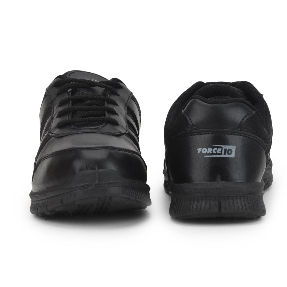 Force 1 School Lacing Shoe For Kids ( Black ) Gola-3L By Liberty