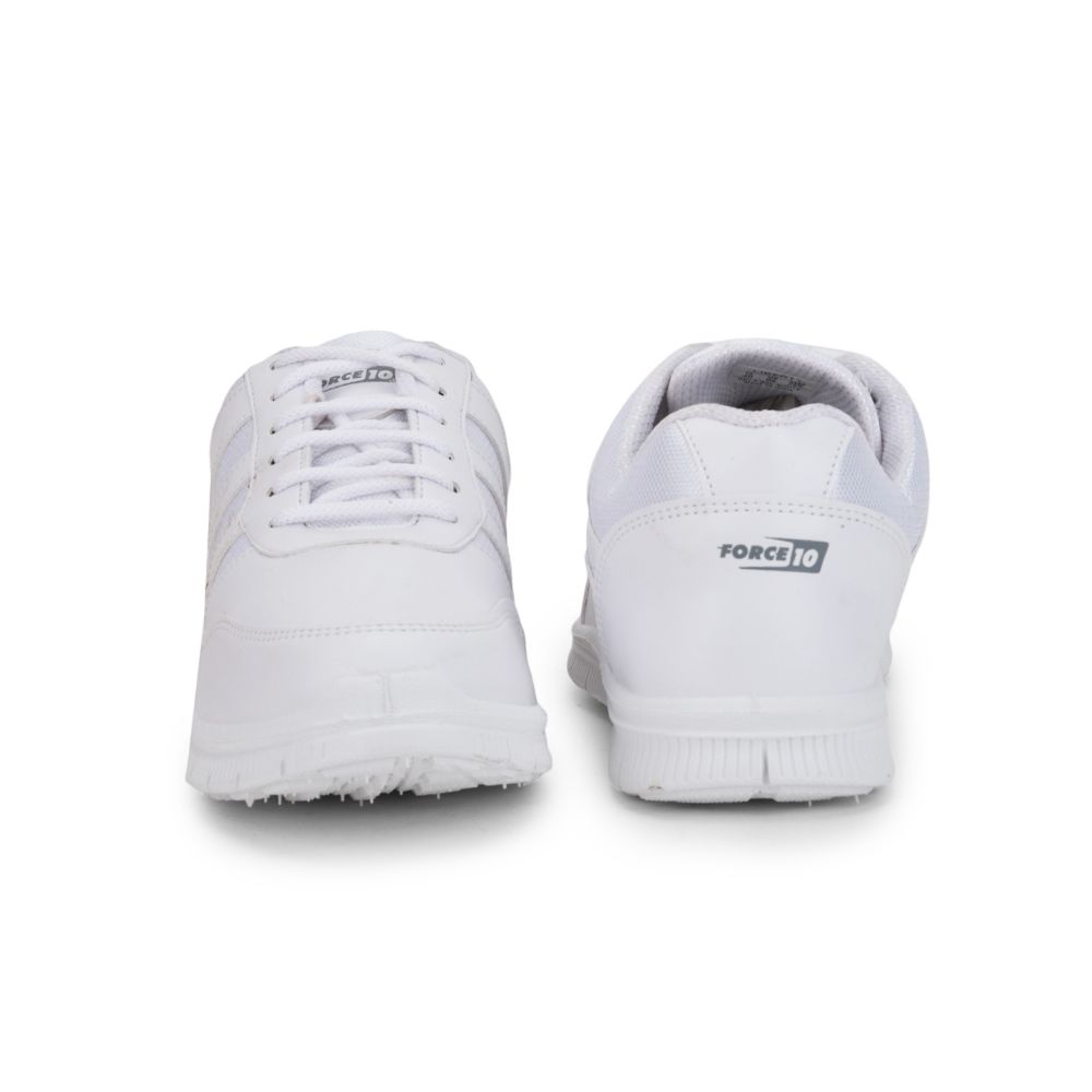 Force 1 School Lacing Shoe For Kids ( White ) Gola-3L By Liberty