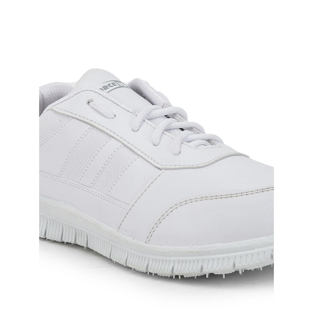 Force 1 By Liberty Kids GOLA-SCHL White School Lacing Shoes