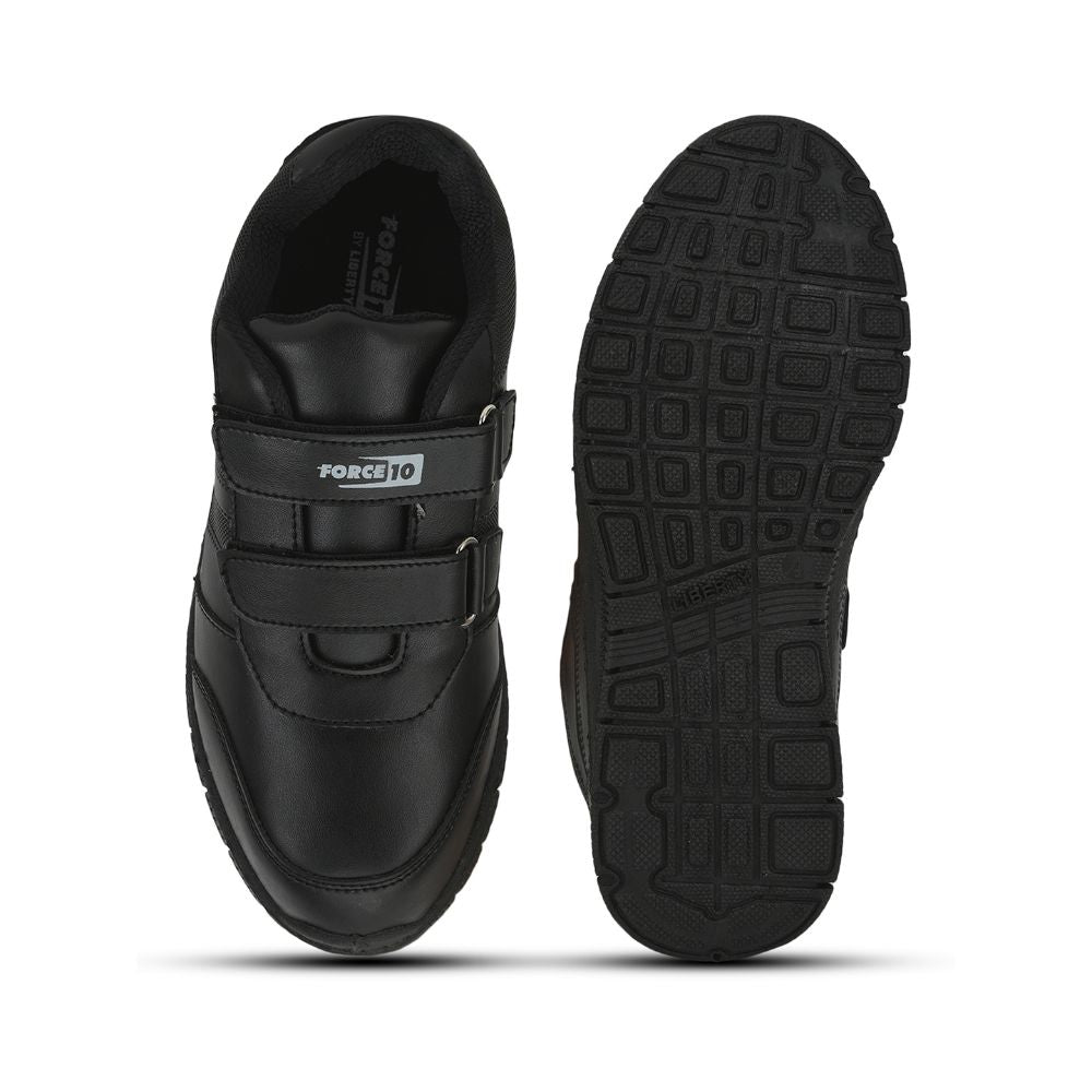 Force 1 By Liberty Kids GOLA-SCHV Black School Non Lacing Shoes