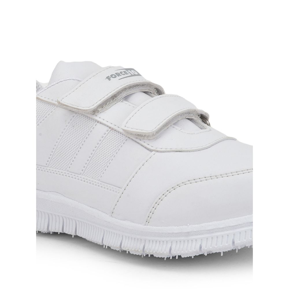 Force 1 By Liberty Kids GOLA-SCHV White School Non Lacing Shoes