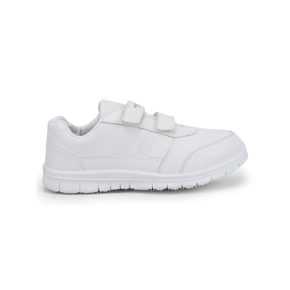 Force 1 By Liberty Kids GOLA-SCHV White School Non Lacing Shoes