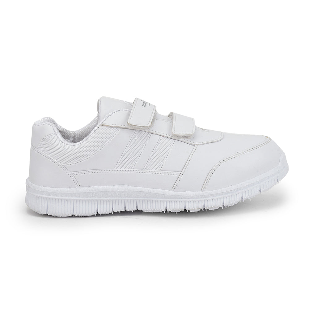 Force 1 By Liberty Kids GOLA-SCHV White School Non Lacing Shoes