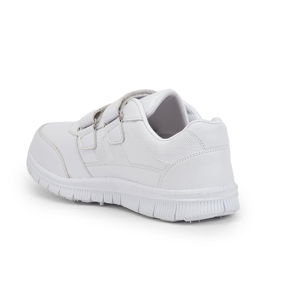 Force 1 By Liberty Kids GOLA-SCHV White School Non Lacing Shoes