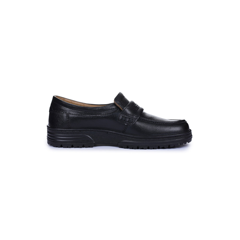 Windsor Black Formal Non Lacing Shoes For Men 719-54 By Liberty