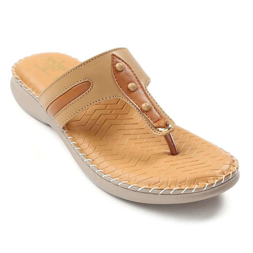 Senorita Beige Casual Slipper For Women S624-02 