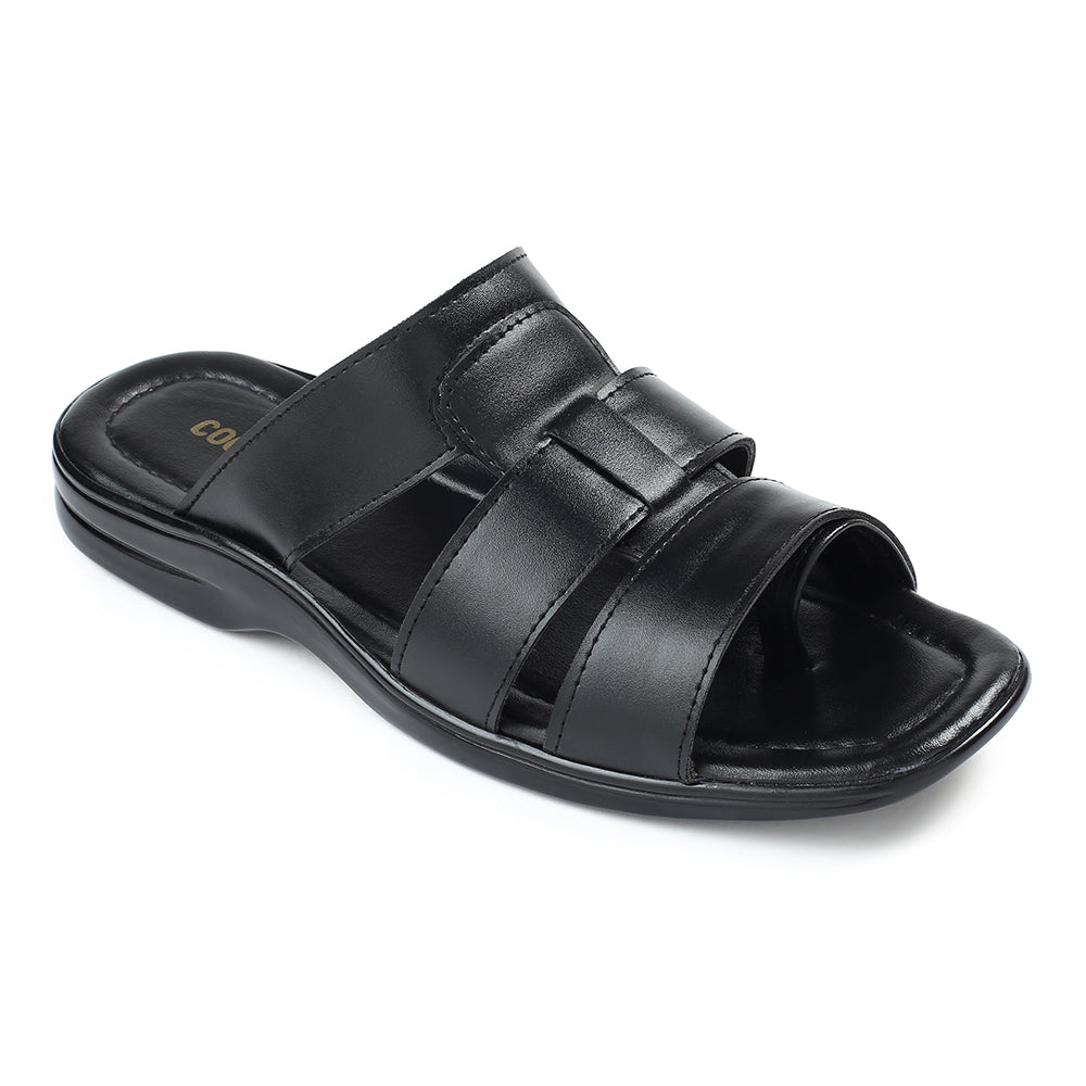 Coolers Black Casual Slipper For Men COOL99-628 