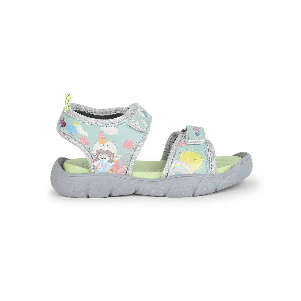 Lucy & Luke Casual L.Green Sandal For Kids FLYNN-41 By Liberty