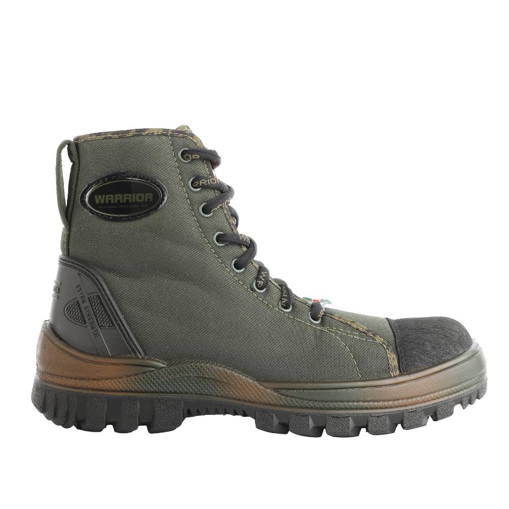 Warrior Soft Toe Black & Olive Defence Jungle Boot for Men JUNGLEKING By Liberty