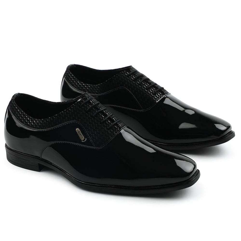 Fortune Black Formal Lacing Oxford Shoes For Mens A998-07 