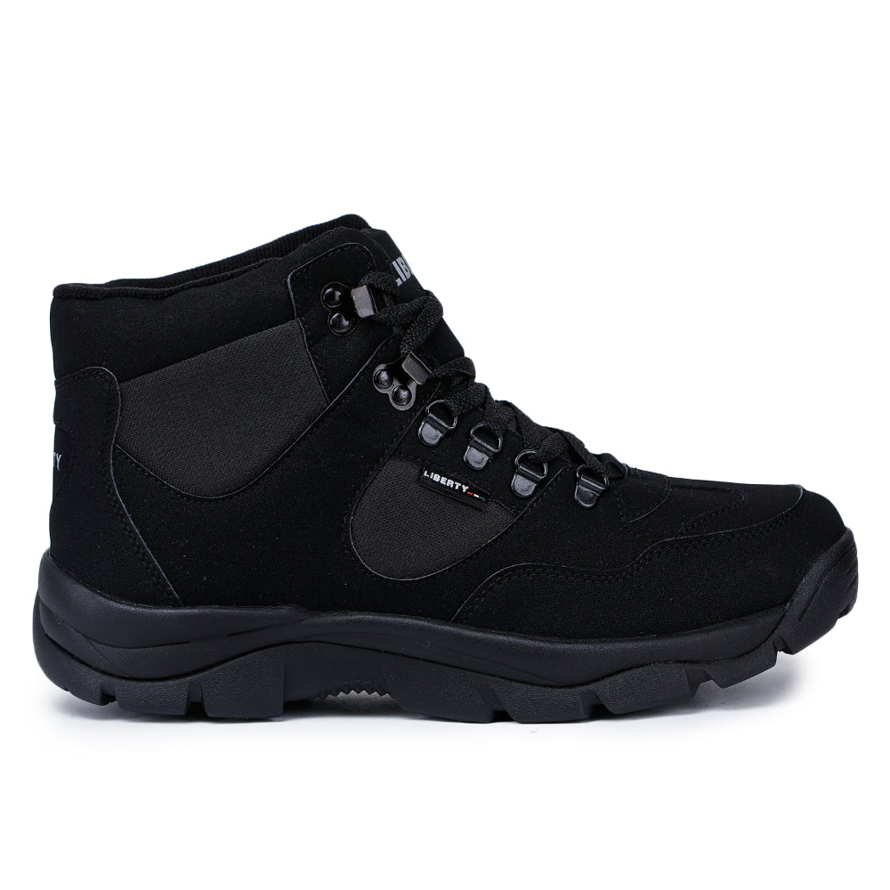 Freedom Lacing Black Safety Shoes For Men EVEREST-4 By Liberty