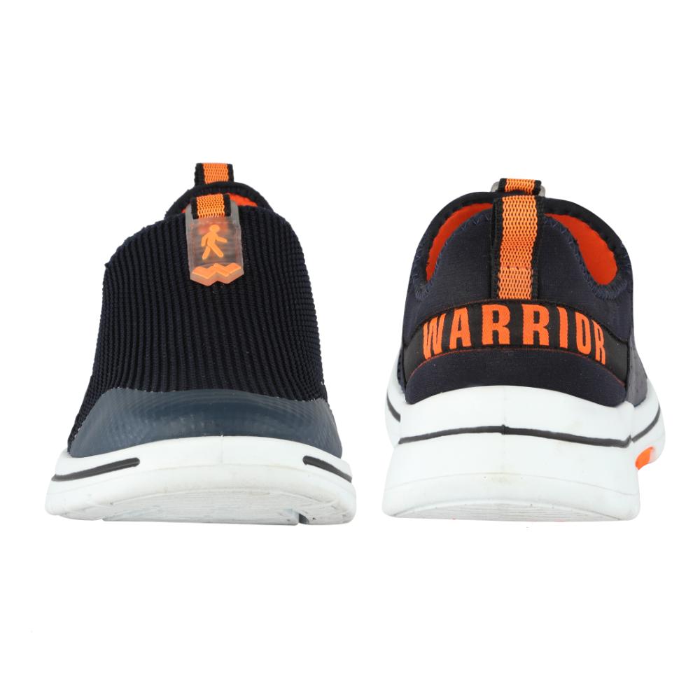 Warrior Orange Non-Lacing Casual Shoes For Men Easy Walk By Liberty