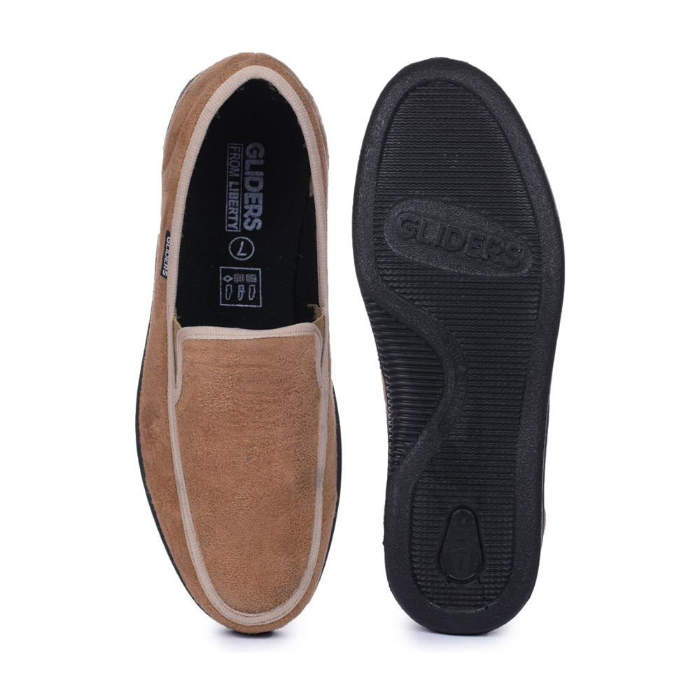 Gliders (Beige) Casual Slip on Shoes For Men 37-65 By Liberty